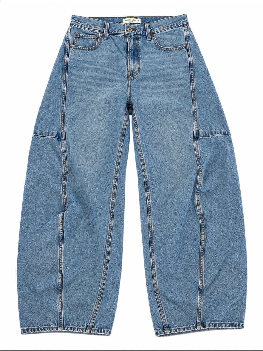 Abercrombie Fitch The Ultra Barrel Jeans Womens 29 Mid Rise Cotton Lyocell